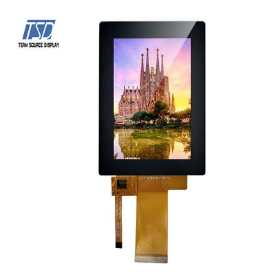 MCU SPI RGB ইন্টারফেসের সাথে ILI9488 IC 3.5 ইঞ্চি 320x480 380nits TFT LCD ডিসপ্লে মডিউল