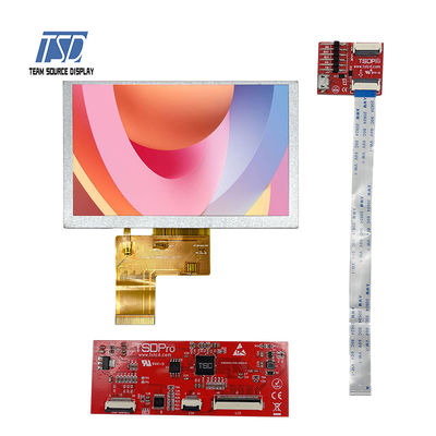 500nits কালার TFT UART LCD ডিসপ্লে 5 ইঞ্চি 800x480 রেজোলিউশন ST7262 IC