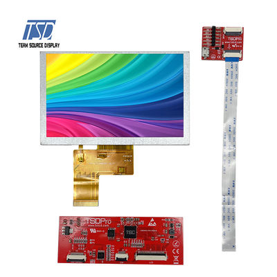 500nits কালার TFT UART LCD ডিসপ্লে 5 ইঞ্চি 800x480 রেজোলিউশন ST7262 IC