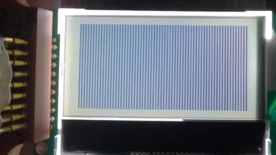ট্রান্সফ্লেক্টিভ COG LCD ডিসপ্লে 128x64 ডট ST7565R ড্রাইভ IC 8080 ইন্টারফেস