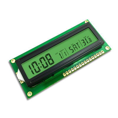 কাস্টম 16x2 STN ট্রান্সফ্লেক্টিভ COB 7 সেগমেন্ট একরঙা LCD স্ক্রীন ডিসপ্লে