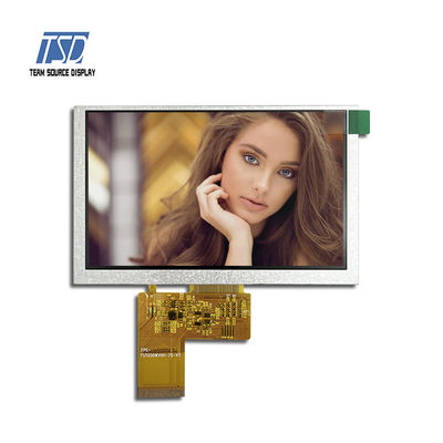 TTL ইন্টারফেসের সাথে 5.0 ইঞ্চি 800x480 ST7262 IC 500nits TFT LCD স্ক্রীন