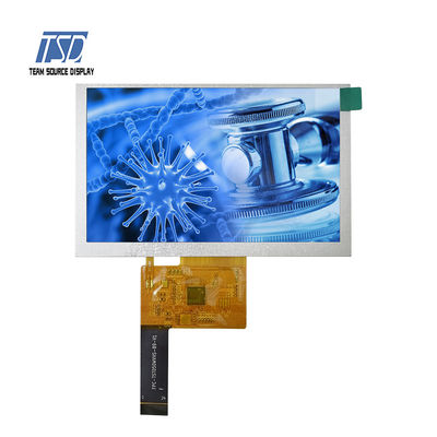 800x480 রেজোলিউশন 5 ইঞ্চি SPI ইন্টারফেস IPS LCD প্যানেল